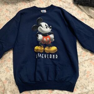 Unisex Vintage Mickey Mouse Disneyland Crewneck Sweater